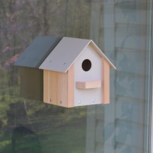Clear Plastic Window Bird House 7 IN x 6 IN x 8 IN
