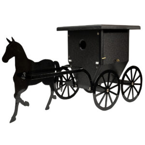Green Meadow Buggy with Horse Hanging Wren House